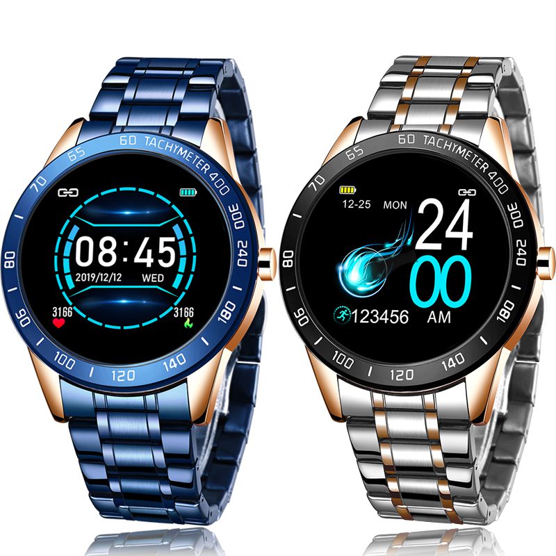 LIGE 2020 New Smart Watch Men LED Screen Heart Rate Monitor Blood Pressure Fitness tracker Sport Watch waterproof Smartwatch+Box