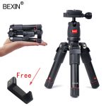 BEXIN mini tripod dslr desktop camera phone stand tripod flexible portable fold travel tripod for dslr camera with mini ballhead