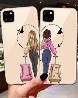 Girls Bff Best Friends Forever silicone Phone Cases For iPhone 11 Pro Max Xs 6 6S 7 8 Plus X XR XS MAX 5S SE 5 Back Cover Coque