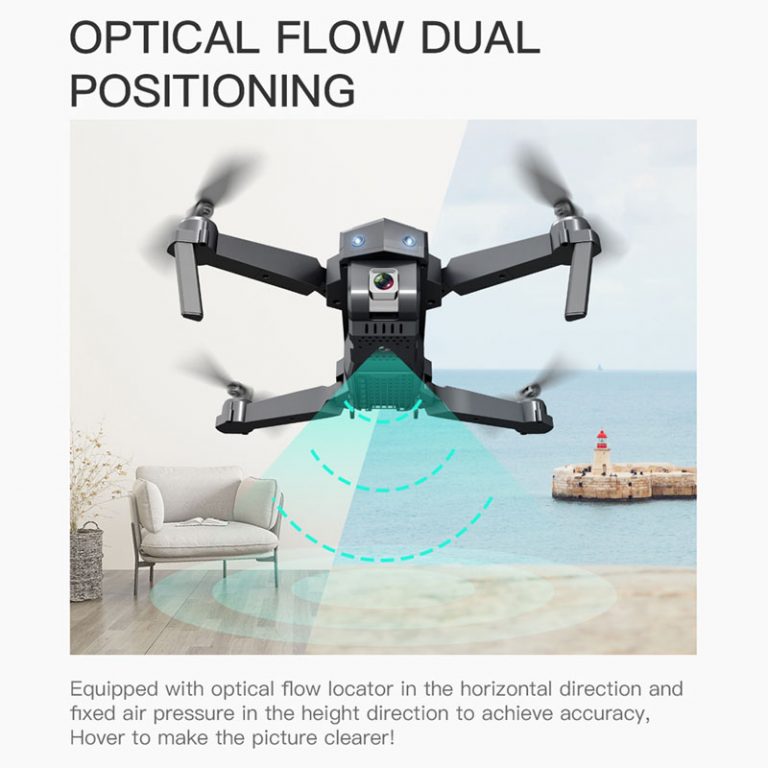 Mini Drone with 4K WIFI FPV HD Dual Camera Quadcopter