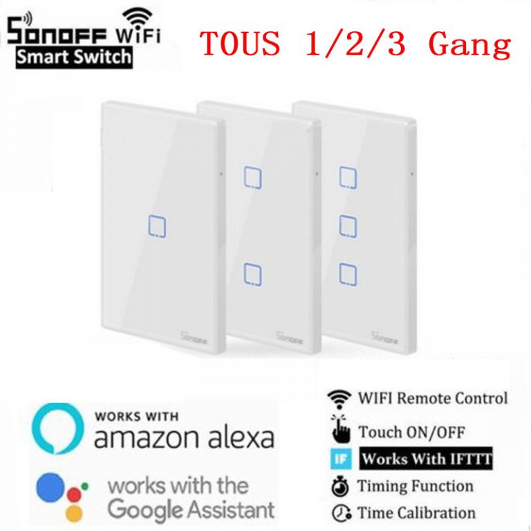 Smart WiFi Switches - Elevate Your Home Automation with Stylish 1/2/3 Gang Wireless Switches for Alexa and Google Home Integration
