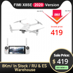 FIMI X8SE 2020 Version Camera drone 8KM FPV 3-axis Gimbal 4K Camera HDR Video GPS 35mins Flight Time RC Quadcopter RTF 1 battery