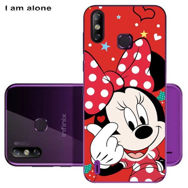 Phone Cases For Infinix Smart 4 X653 2019 6.6 inch Soft TPU Bags Mobile Cartoon Printed Cover Free Shipping 3 Phone Cases For Infinix Smart 4 X653 6.6 inch Soft TPU