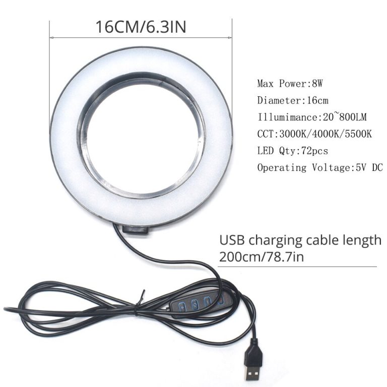 Portable 6.3-inch Ring Lamp with Flexible Octopus Tripod – Perfect for TikTok, YouTube, and More! 📸💡
