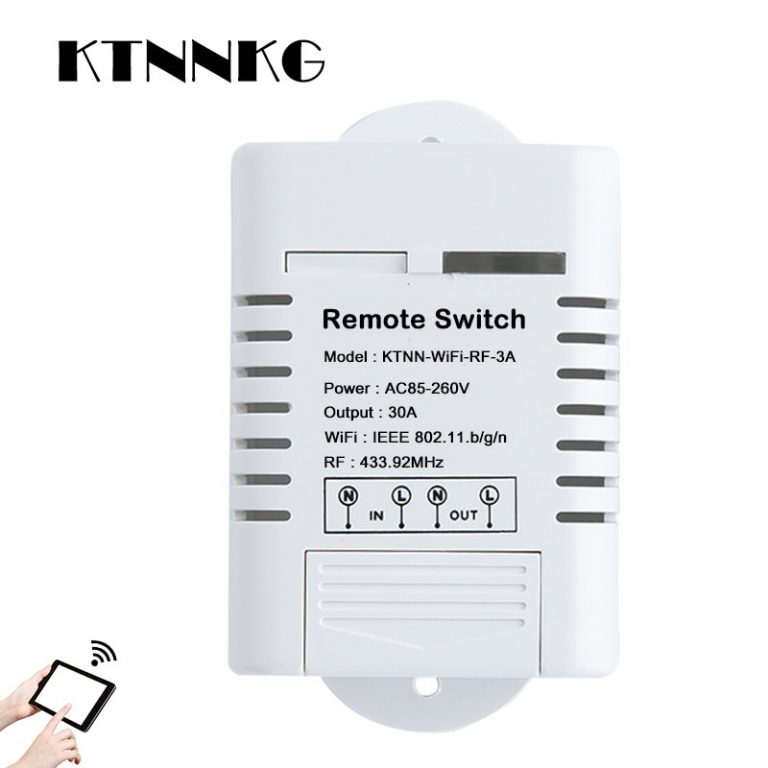 30A High Power Wifi Relay Switch Receiver 110V - 220V Smart Home