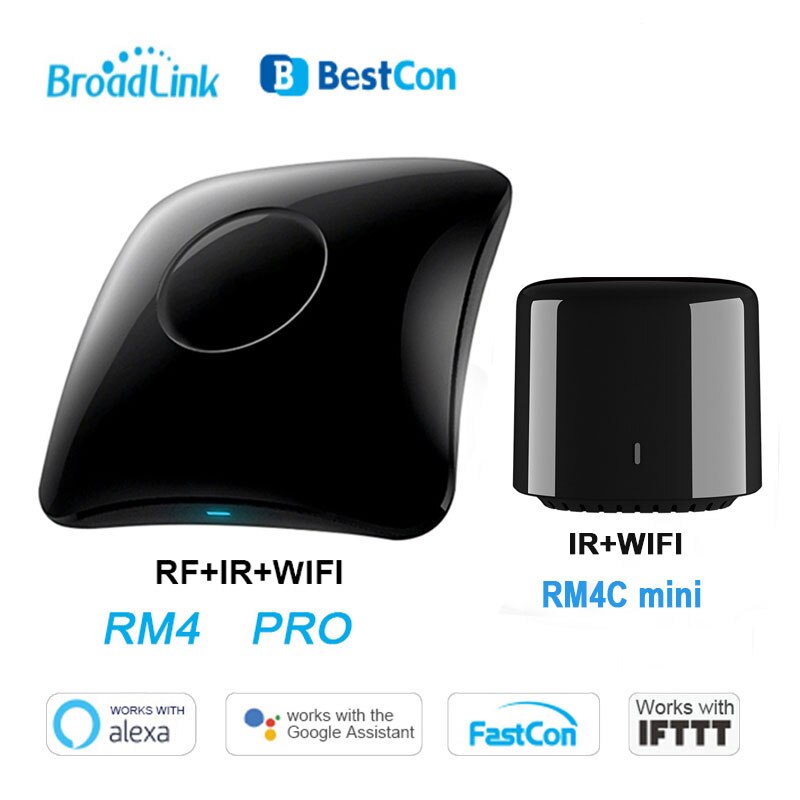 Broadlink Bestcon RM4 Pro RM4C Mini WiFi+IR+RF Smart Home Universal Intelligent Remote Controller works with Alexa Google Home