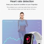 Heart Rate IP67 Waterproof Bluetooth ladies Sport Smartwatch