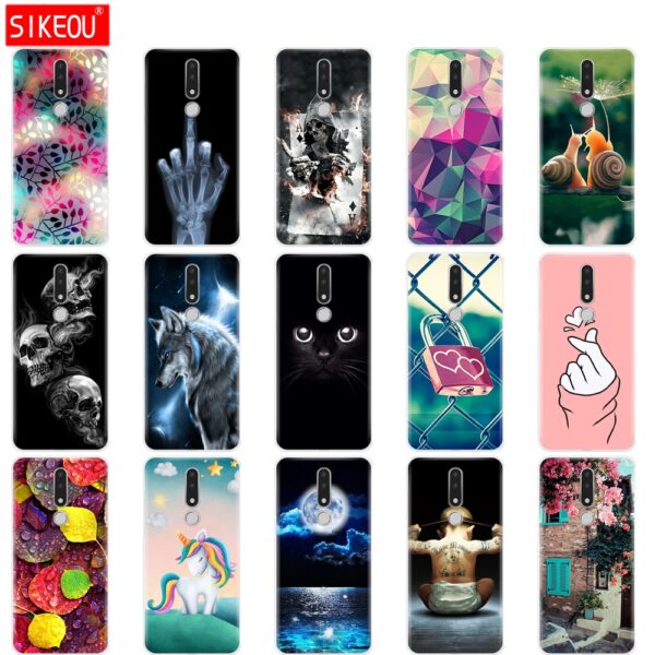 Nokia 3.1 Plus Case Cover Cute Cartoon Silicone