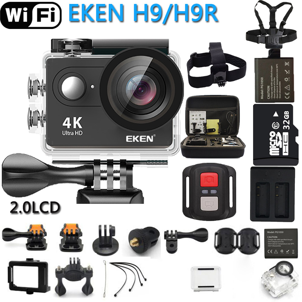 Original EKEN Action Camera eken H9R / H9 Ultra HD 4K WiFi Remote Control Sports Video Camcorder DVR DV go Waterproof pro Camera