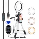 Illuminate Your World with the LED Selfie Ring Light and Tripod Set