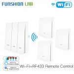 Wall Light Switch RF433 Push Button Transmitter Kit Smart