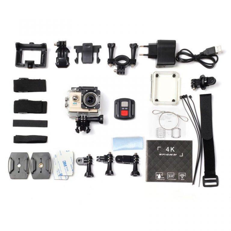 WiFi 4K Ultra HD Action camera 2 inch Screen 12MP 30M Waterpoof Sport camera Video Recording Helmet Camera With Remote Control