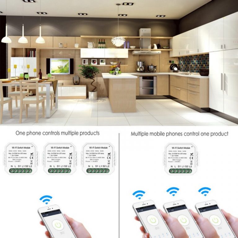 New 2 Way Smart Switch WiFi Smart Home 2019 Automation APP Remote Control Wireless Breaker Switch Timer For Alxa Home Assistance