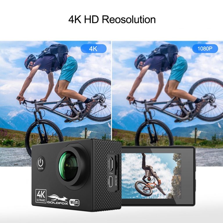 Action Camera 4K Ultra HD 60fps Wifi 16MP 2.0'' 170D Lens Underwater