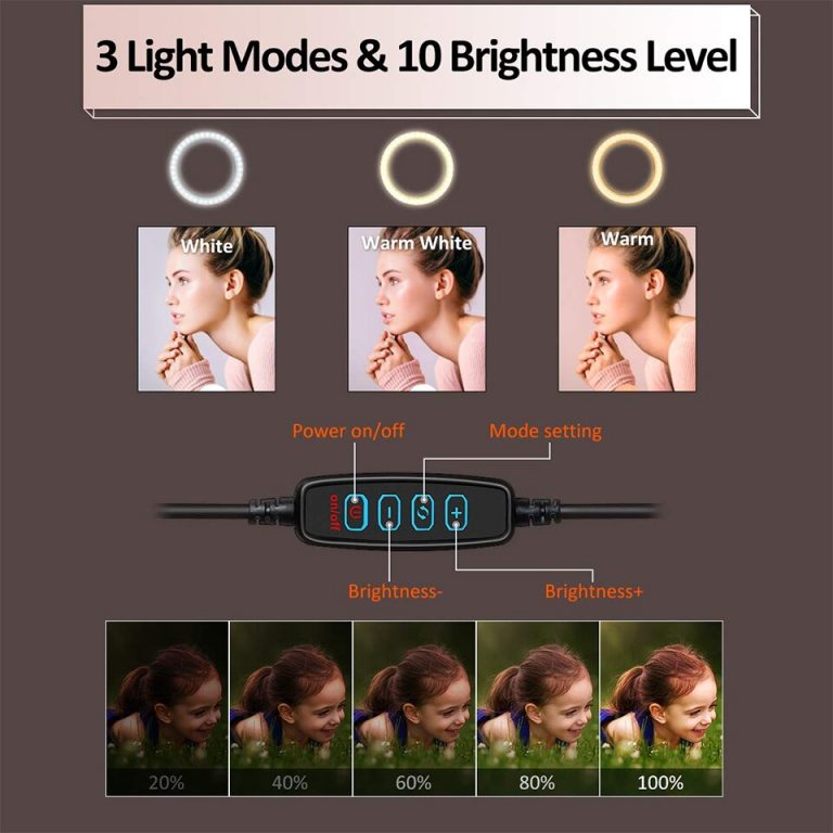 Handhold Selfie 26CM Ring Light Bluetooth Photo Led Phone Holder