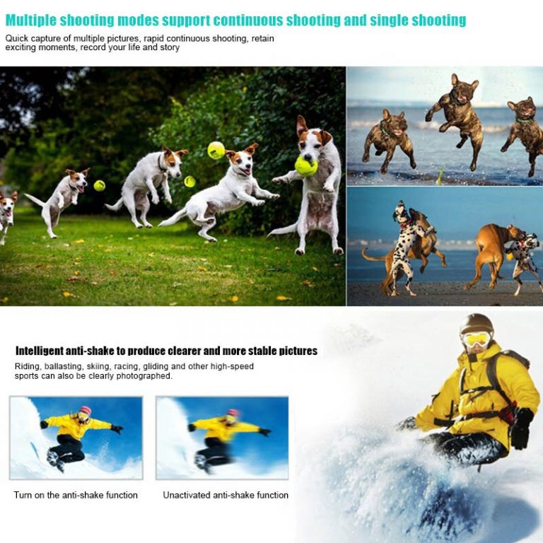 Sports Action Video Camera 4K Waterproof Wide View Angle Bike Outdoor Cameras KQS8