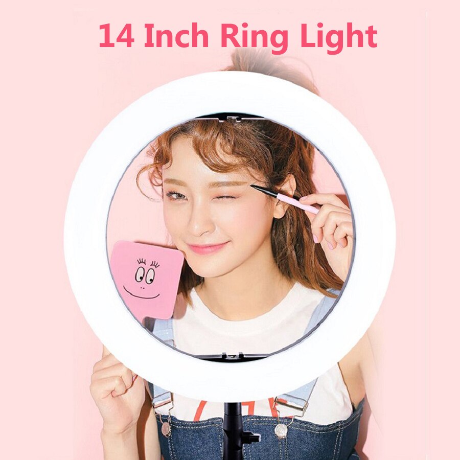 36CM / 14'' Selfie Ring Light With Stand Tripod For Phone TikTok Youtube LED Ring Lamp Makeup Studio Photography Lighting NE018