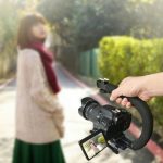 DV Hand Held C-Shaped Shooting Video Stabilizer Hand-held Low Frame Flash Stands Stabilizer
