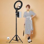 LED Ring Light with Remote Dimmable Ringlight Tripod for Studio