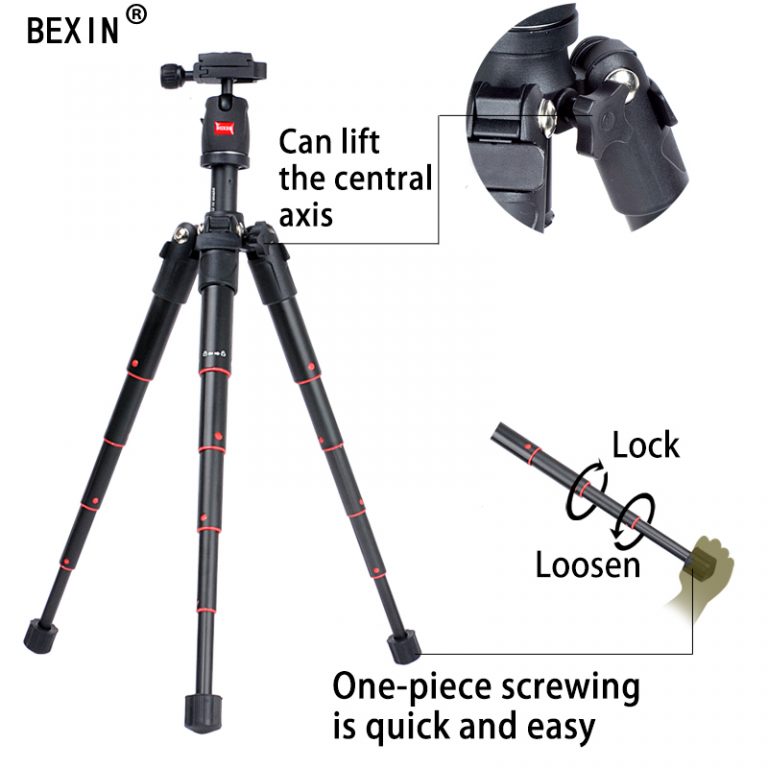 BEXIN mini tripod dslr desktop camera phone stand tripod flexible portable fold travel tripod for dslr camera with mini ballhead