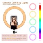 Content Creation with the BKispaki 10-inch RGB LED Selfie Ring Light: Perfect for Vibrant Video, Stunning Portraits, and Dynamic TikTok Moments