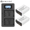 Camera Battery +LCD Dual USB Charger for Canon