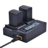 Camera Batteries + Rapid LCD Dual Charger for Canon