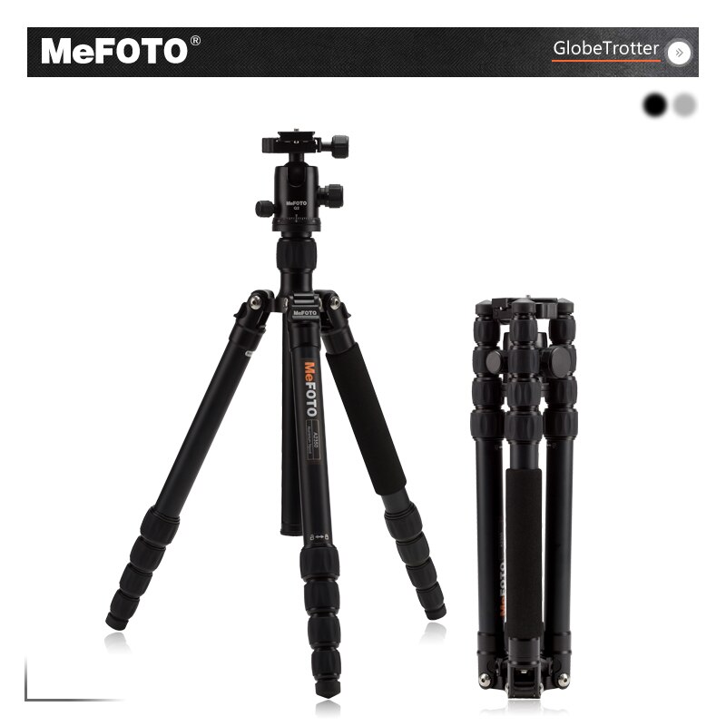 MeFOTO GlobeTrotter Tripod Kits A2350Q2 Aluminum Lightweight Heavy Duty Tripode Camera Stand Monopod Action Camera Accessories