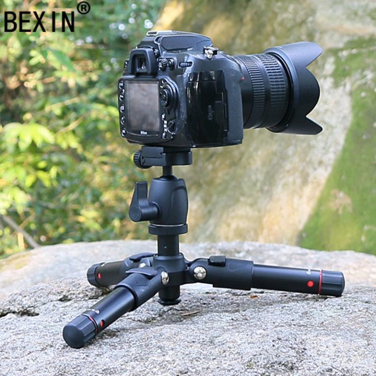 BEXIN mini tripod dslr desktop camera phone stand tripod flexible portable fold travel tripod for dslr camera with mini ballhead
