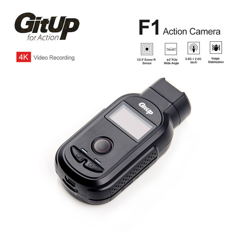 New GitUp F1 90 Degree WiFi FPV 4K 3840x2160P Sport Action Camera Video Dash Cam Ultra HD Time Lapse Outdoor Video Recorder