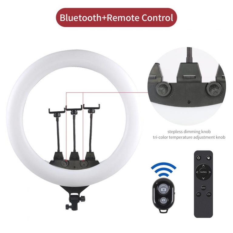22-Inch LED Ring Light with 2M Foldable Tripod Stand – Perfect for TikTok, YouTube, and Professional Streaming
