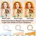 Studio Ring Lamp 26cm Selfie Ring Light with Tripod Camera
