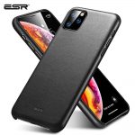 Premium ESR Leather Case for iPhone 11 Pro Max with shockproof protection and unique leather pattern