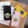 Baby Yoda Meme Silicone Phone Case For iPhone