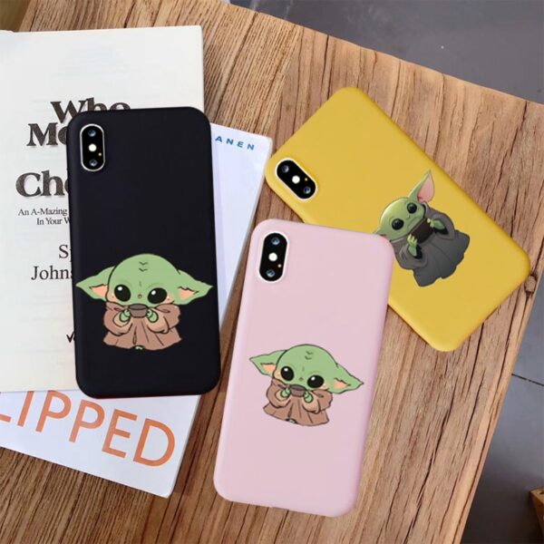 Baby Yoda Meme Silicone Phone Case For iPhone