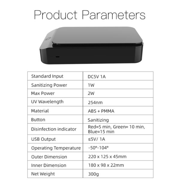 UV Sterilization Box Mini Disinfection Box