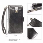 Retro Magnetic Phone Case: Stylish Multi-Card Holder for iPhone 7/8 Plus with Detachable Bag