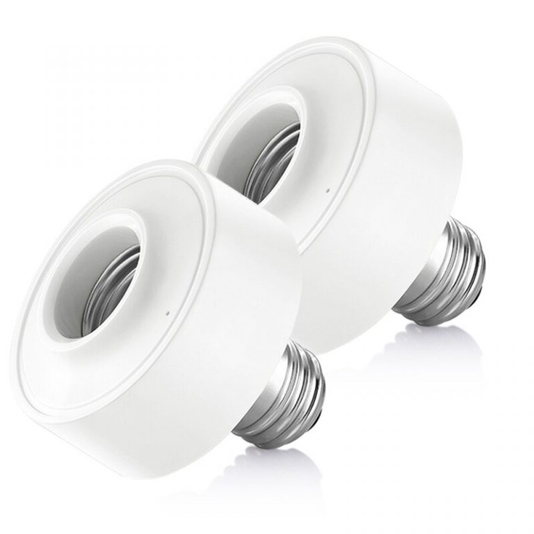 2Pcs WiFi Lamp Holder E26 E27 Light Stand Mobile Phone Tuya App Remote Smart Control Smart Home Google Home Alexa Voice Control