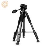 QZSD Q111 Professional Camera Tripod Aluminum alloy Photo Tripod with Q08 Rocker Arm Ball Head for Canon Nikon Sony SLR Camera