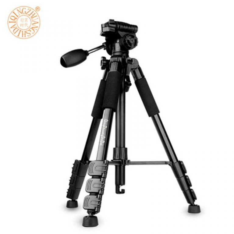 QZSD Q111 Professional Camera Tripod Aluminum alloy Photo Tripod with Q08 Rocker Arm Ball Head for Canon Nikon Sony SLR Camera