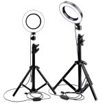 10 inch LED Selfie Ring Light With Tripod Stand Dimmable Video light For Makeup YouTube TikTok Live Photo Photography Ring Lamp