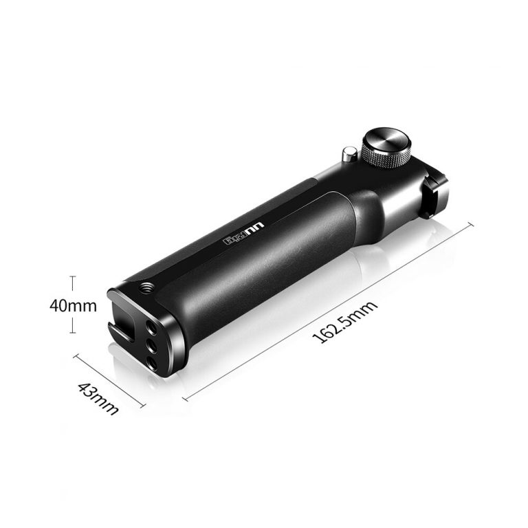 UURig Gimbal Stabilizer Handle Hand Grip Extension Rod Holder with Cold Shoe Mount 1/4 Inch Screw Holes for Zhiyun Weebill-S 3 Gimbal Stabilizer Handle Hand Grip Extension Rod Holder