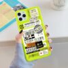 Fluorescent stamp label barcode Phone Case For iPhone 11 Pro MAX