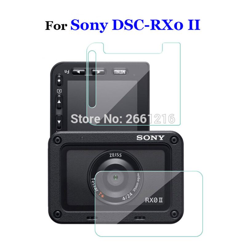 1Pcs For Sony DSC-RX0 II RX02 RX0M2 Soft Transparent Tempered Glass Back Camera Lens And LCD Screen Protector Film LX9A