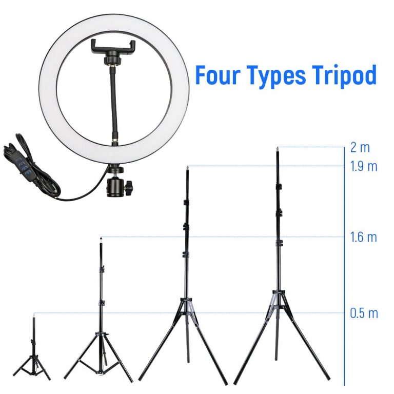 Dimmable 3 Colors Photography Lighting with Tripod Stand