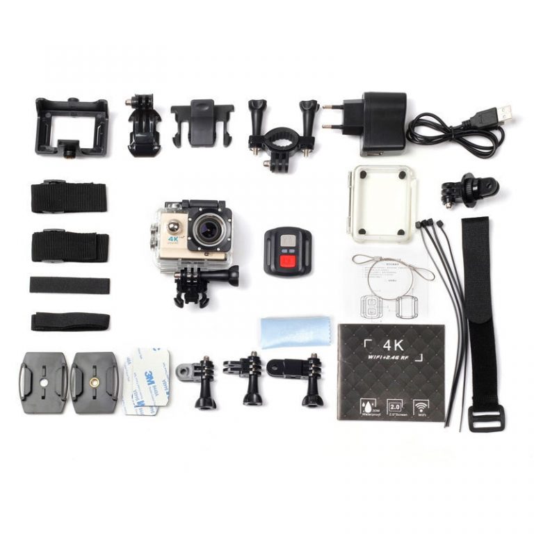WiFi 4K Ultra HD Action camera 2 inch Screen 12MP 30M Waterpoof