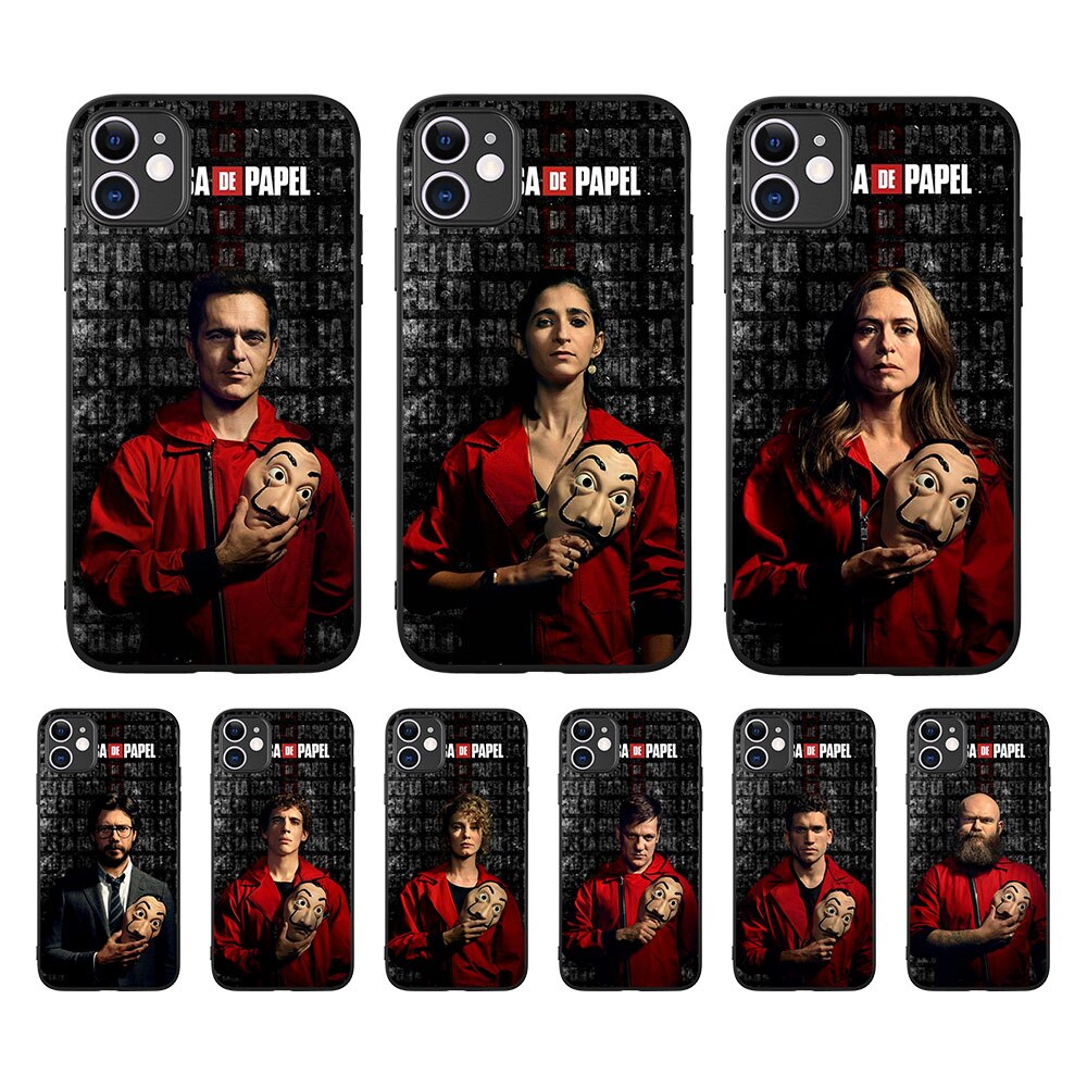 2020 Spain TV La Casa de papel Series Money Heist House Of Paper Case For iPhone 8 7 6 6S Plus XR 10 11 Pro max X XS Max 5 5S SE