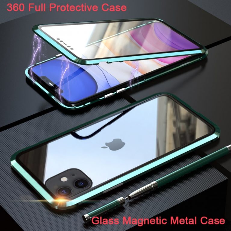 360 Full Protect Magnetic Case for iPhone XR XS MAX X 9 8 7 Plus SE 2020 Case Glass Cover for iPhone 11 Pro Max Case coque Funda 360 Full Protect Magnetic Case for iPhone XR XS MAX X 9 8 7 Plus SE 2020 Case Glass Cover for iPhone 11 Pro Max Case coque Funda