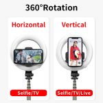 Ring Light Photography with Foldable Tripod Monopod Wireless