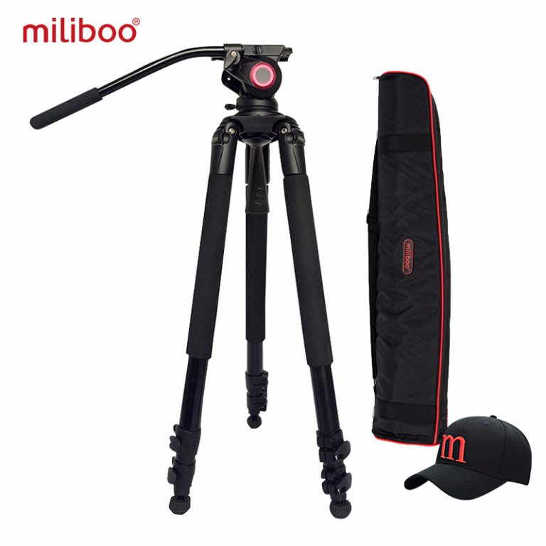 miliboo MTT701 Professional Video tripod Aluminum Camcorder Heavy Duty Damping Bird Tripod for DSLR Camera 3 Section DHL Free